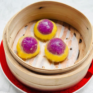 Steamed Crystal Ball With Custard And Sweet Potato (3粒/pcs)