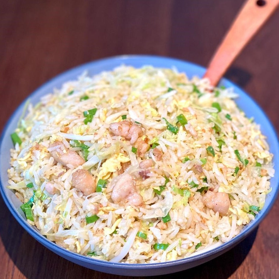 Fried Rice With Salted Fish, Chicken And Bean Sprouts