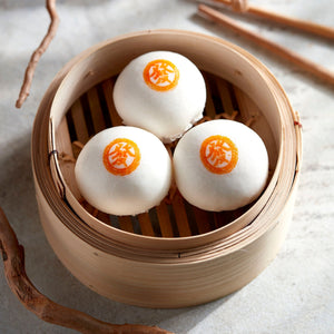 (CNY) Steamed Custard Buns With Salted Egg Yolk 3pcs