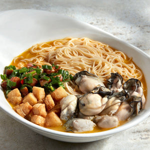 (CNY) Stewed "Mee Sua" With Oyster, Pork Lard Cubes  And Crab Roe Gravy
