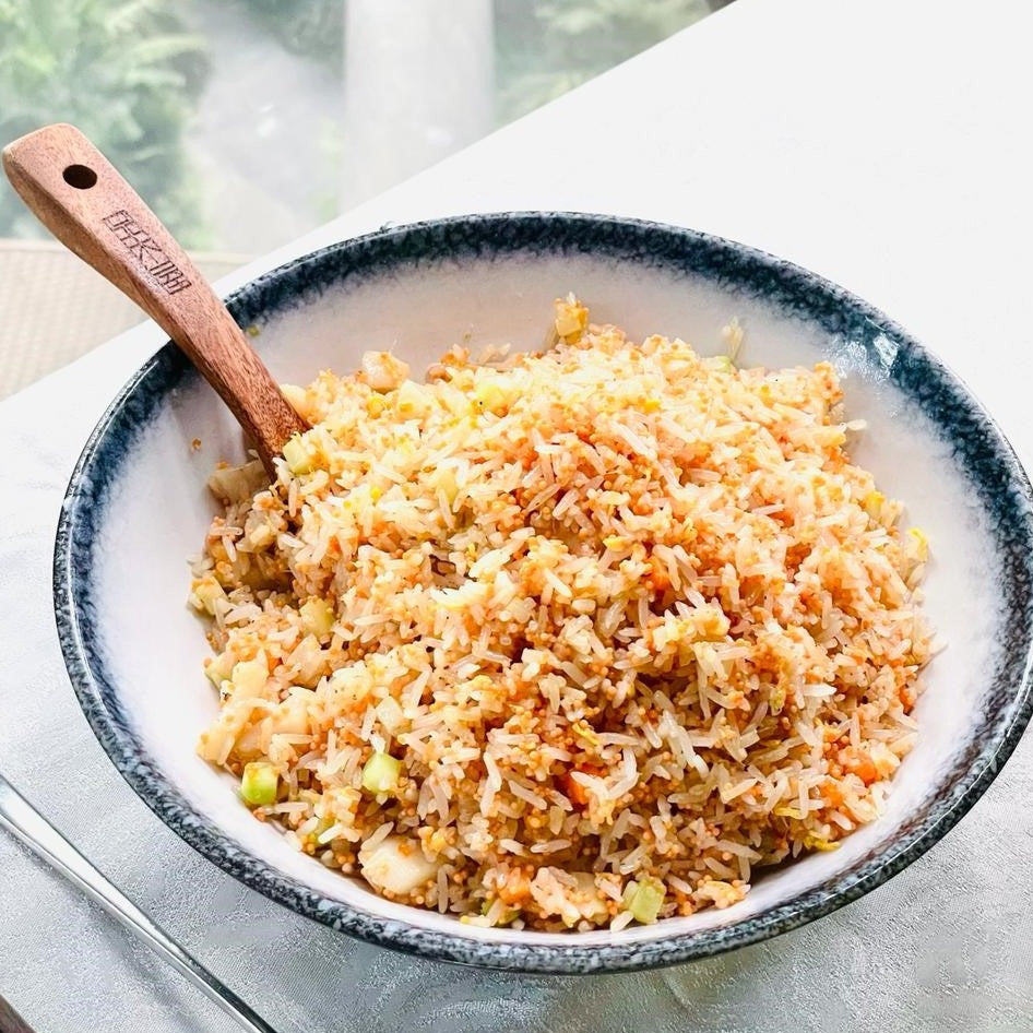Ebiko Fried Rice With Diced Scallops