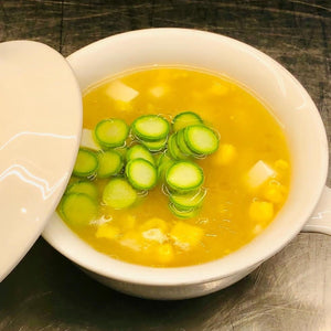 Vegetarian Sweetcorn Soup With Tofu